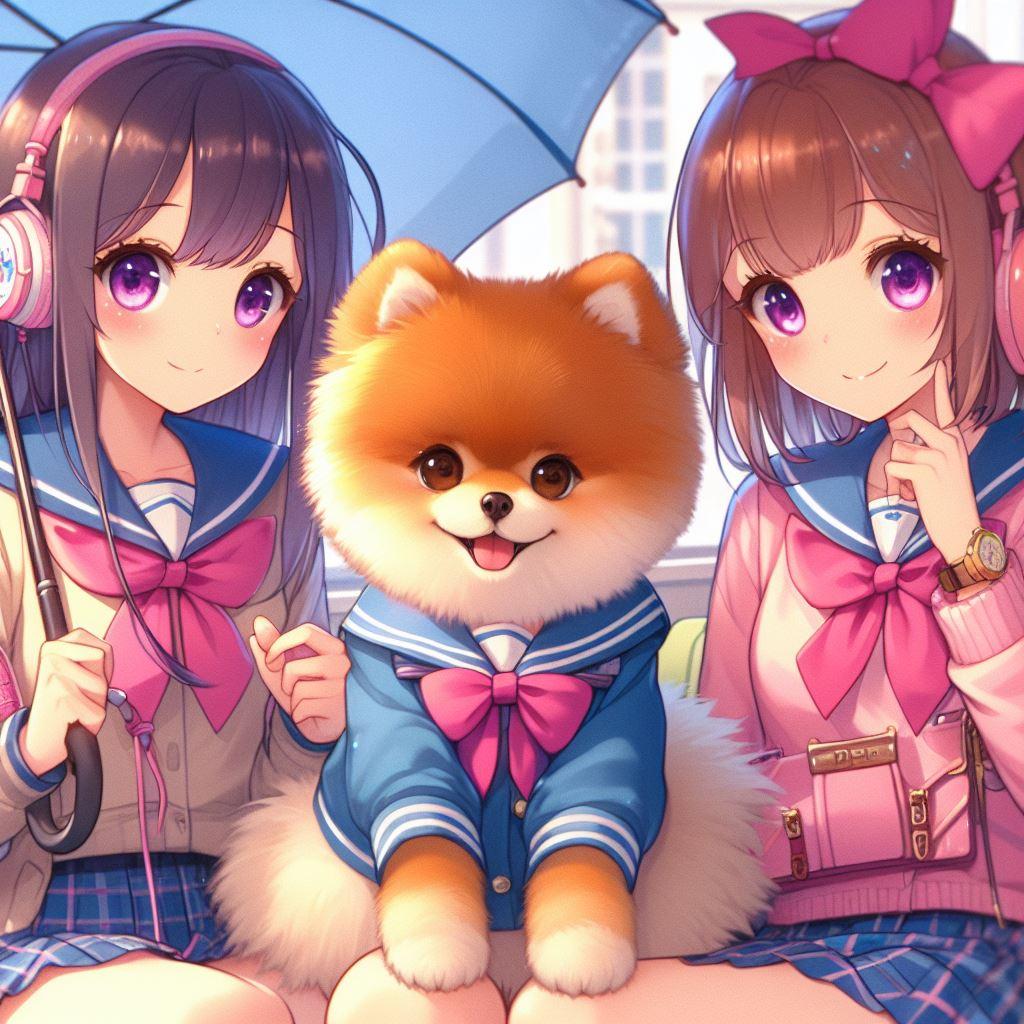 ポメラニアン女子高生