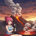 [がぞうあげます]火山で釣りをする 7枚目