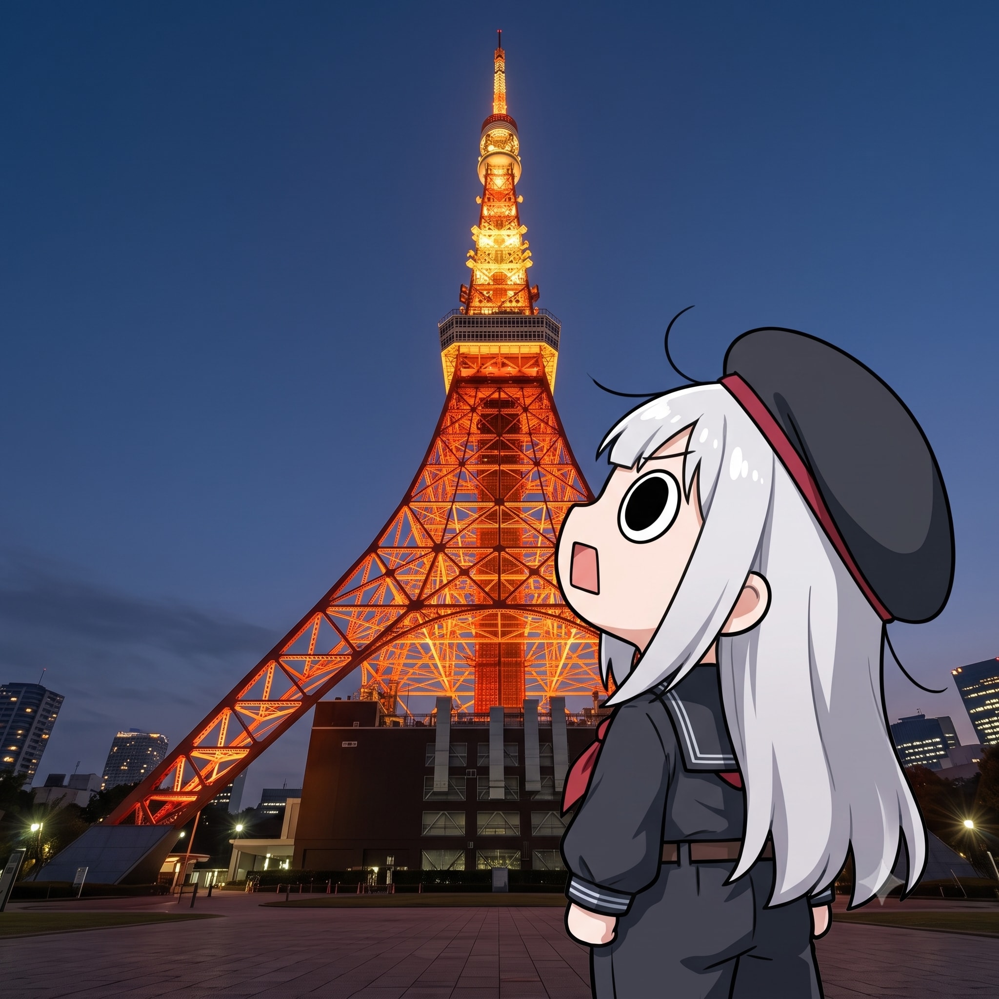 東京タワー見物えらいこっちゃ嬢