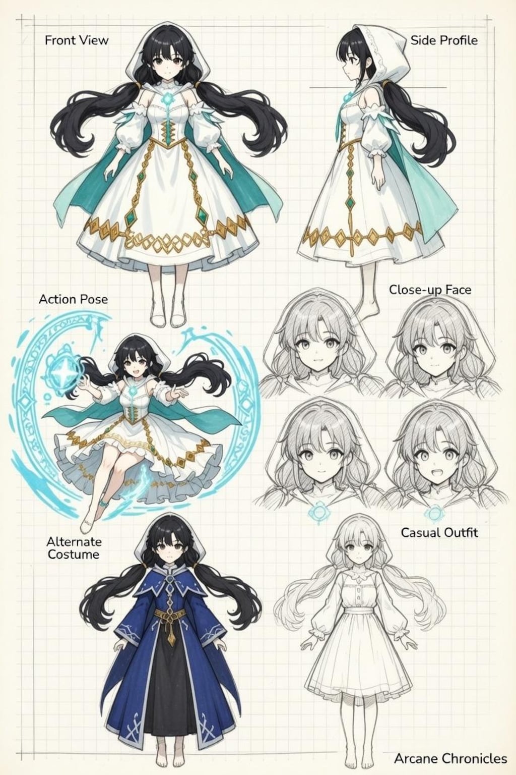 魔法少女　設定資料付き