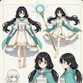 魔法少女　設定資料付き 4枚目