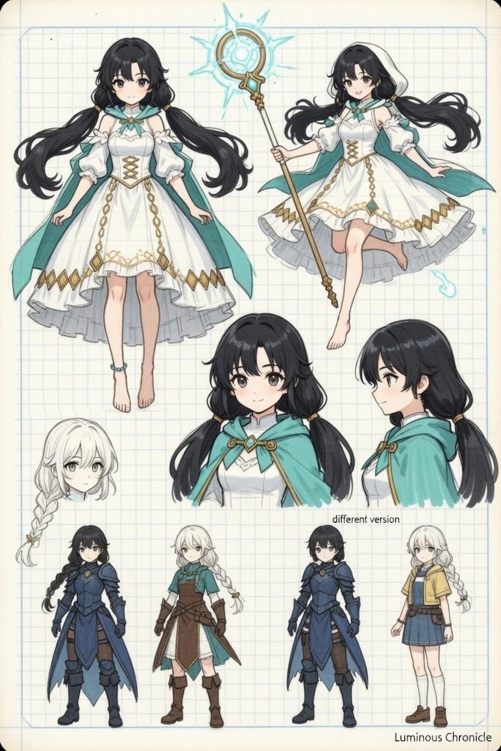魔法少女　設定資料付き