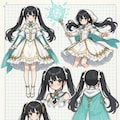 魔法少女　設定資料付き 2枚目