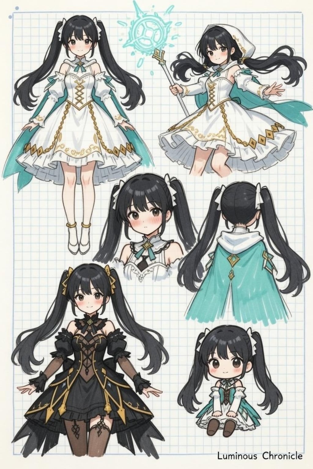 魔法少女　設定資料付き
