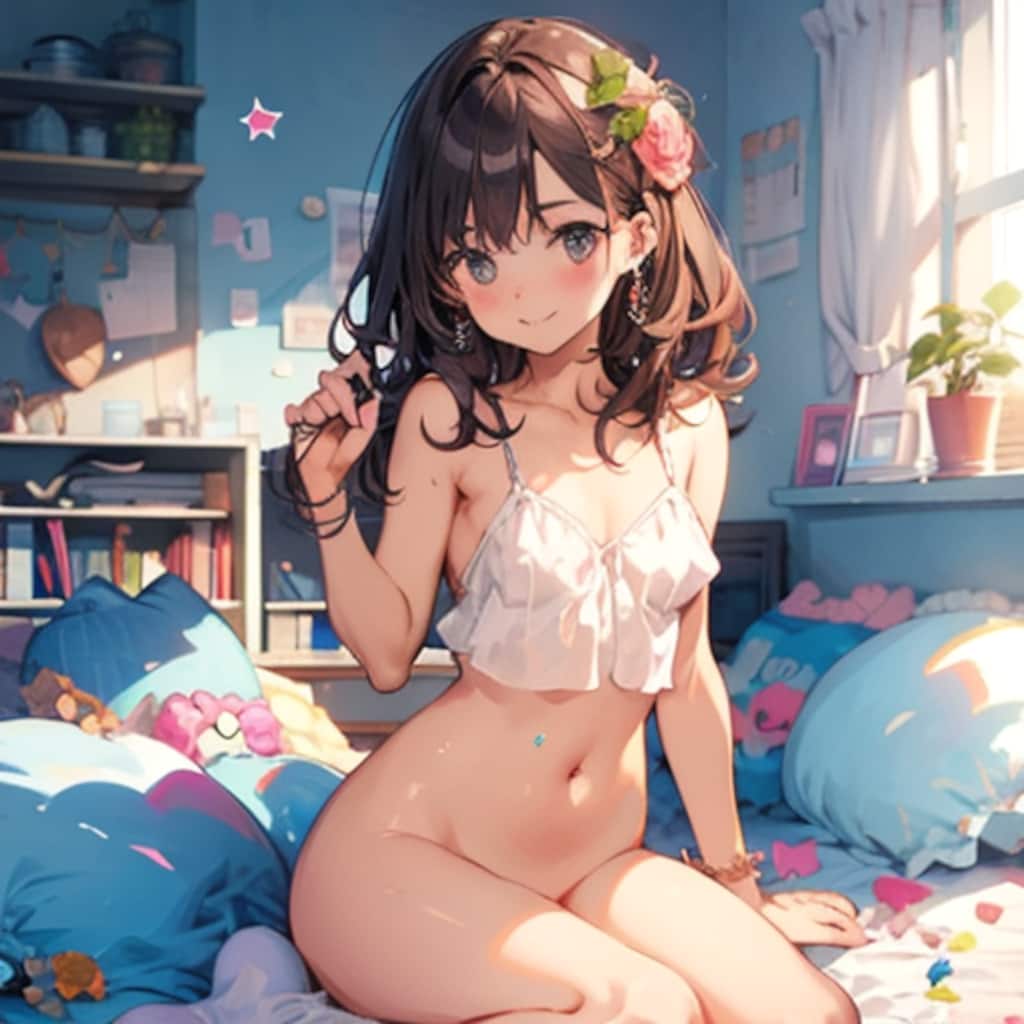 寝てる間に脱いじゃった