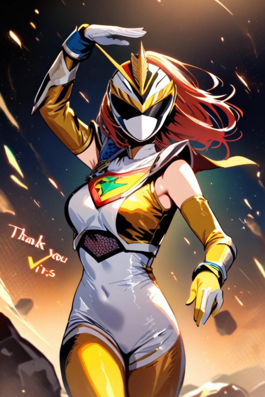 戦隊ヒロインの赤髪ちゃん