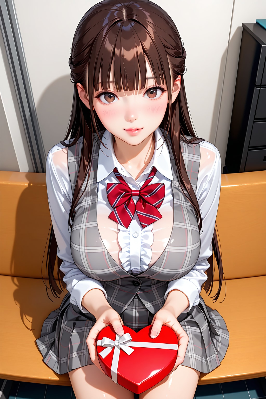 搾宮さんもチョコを | の人気AIイラスト・グラビア