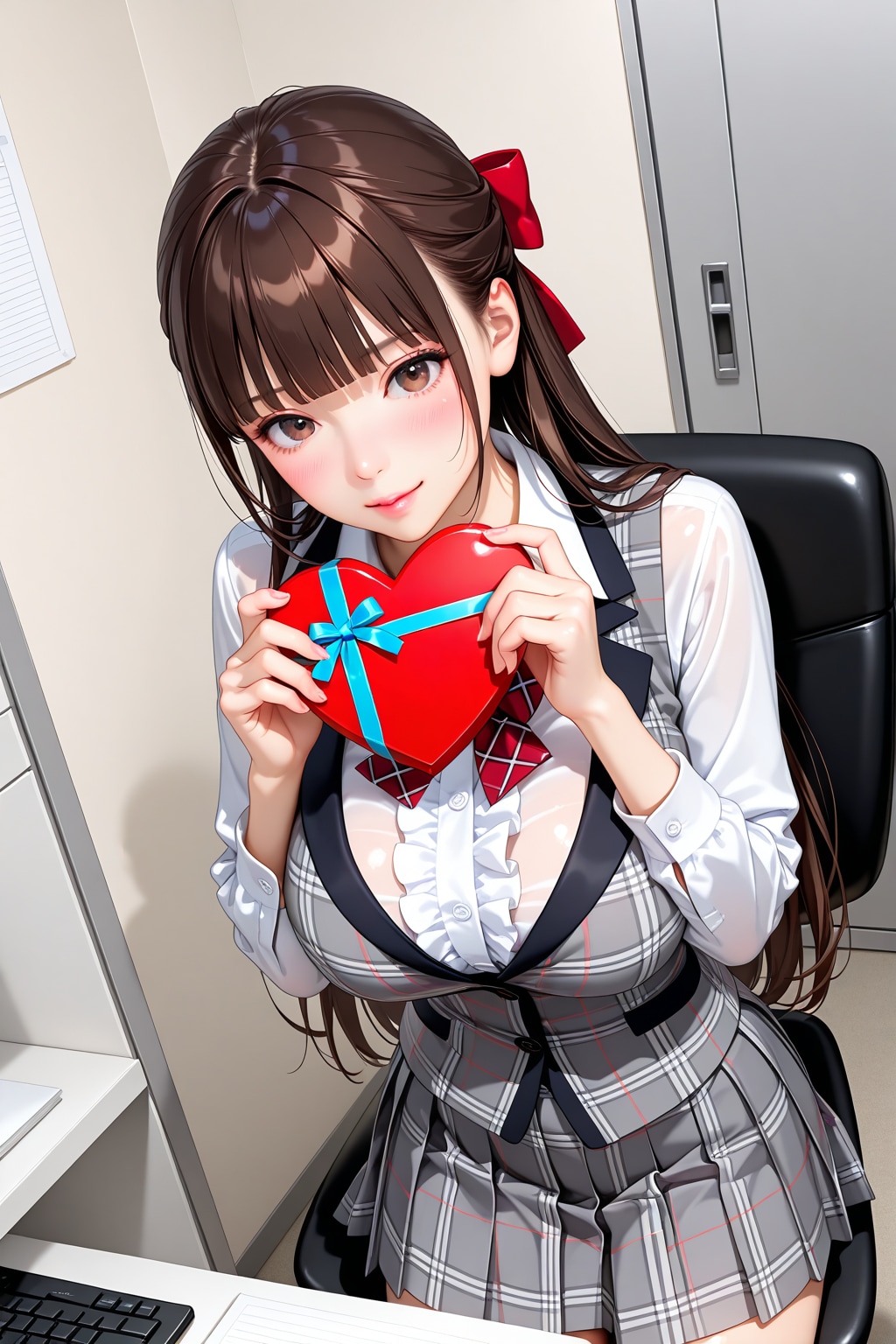 搾宮さんもチョコを