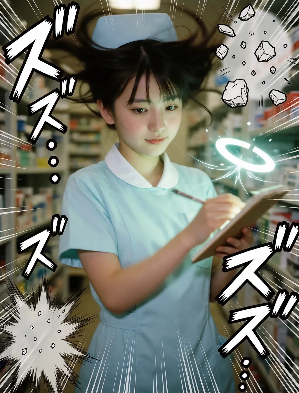 勢いのあるナース