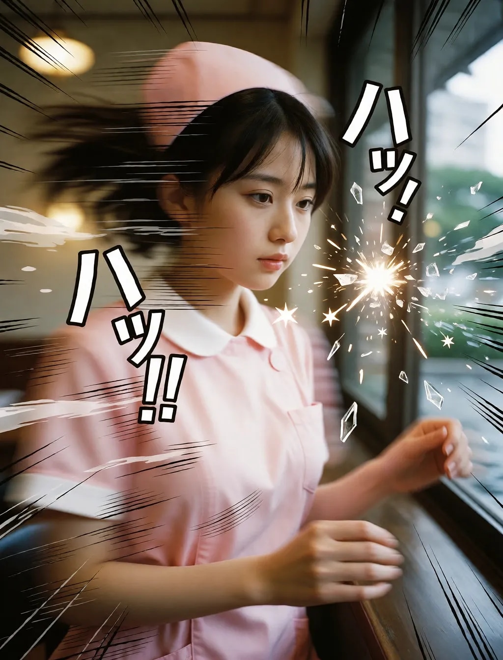 勢いのあるナース