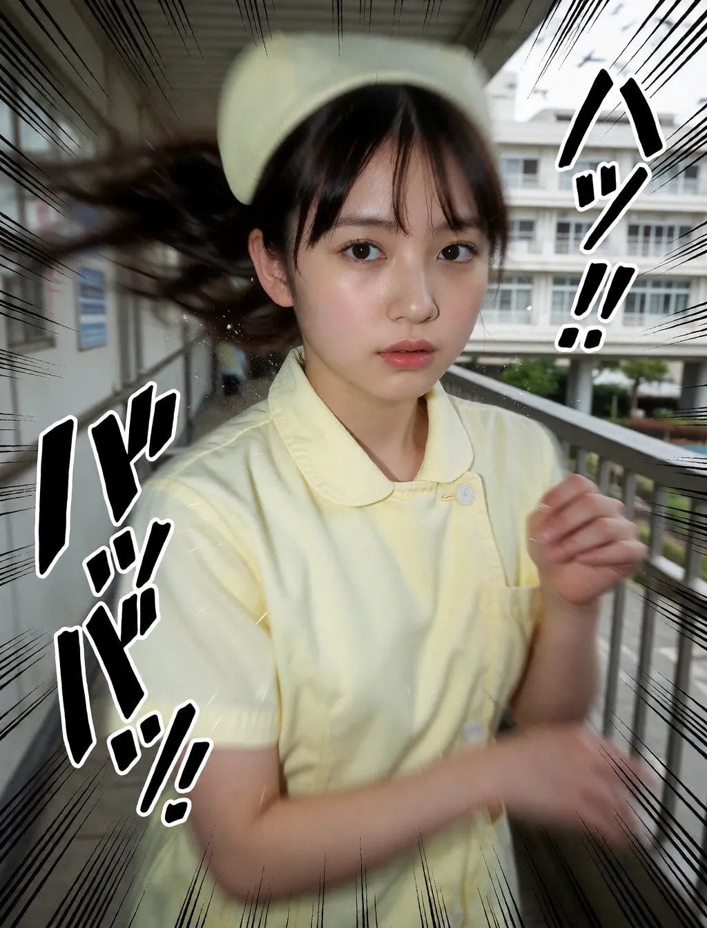 勢いのあるナース