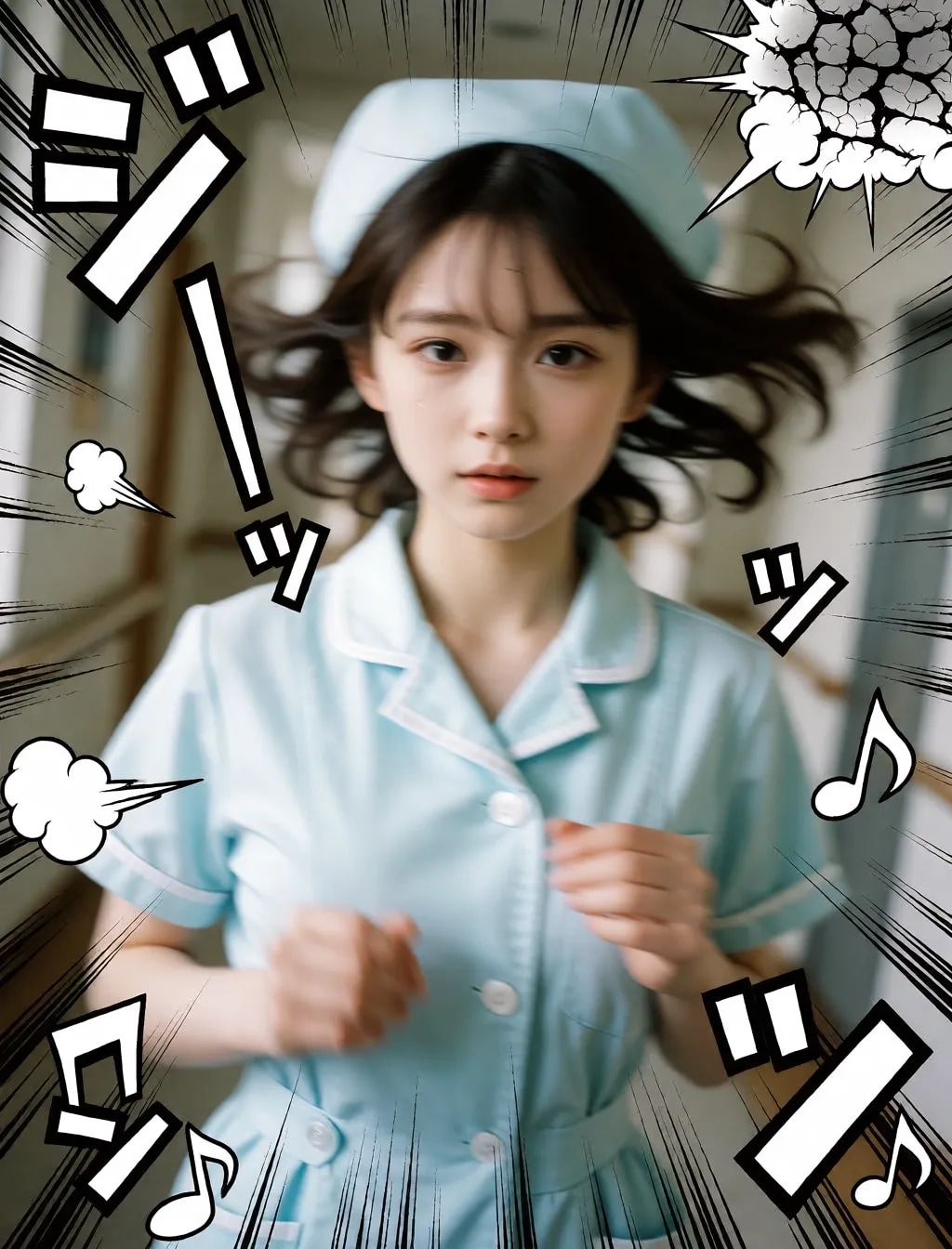 勢いのあるナース