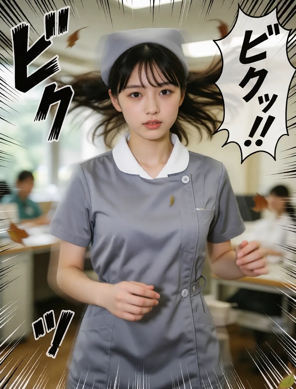勢いのあるナース