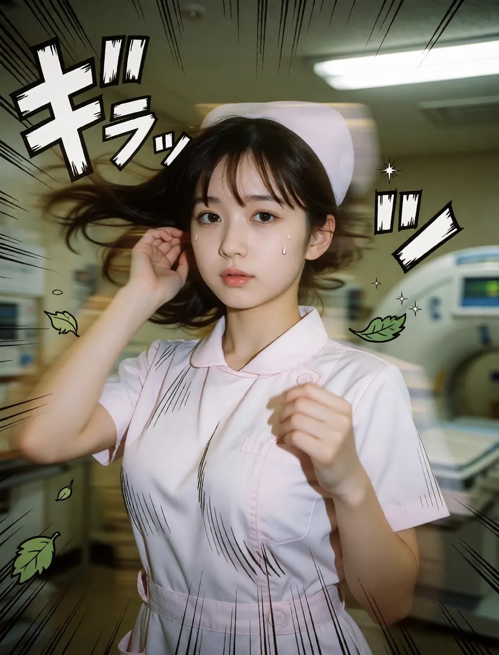 勢いのあるナース