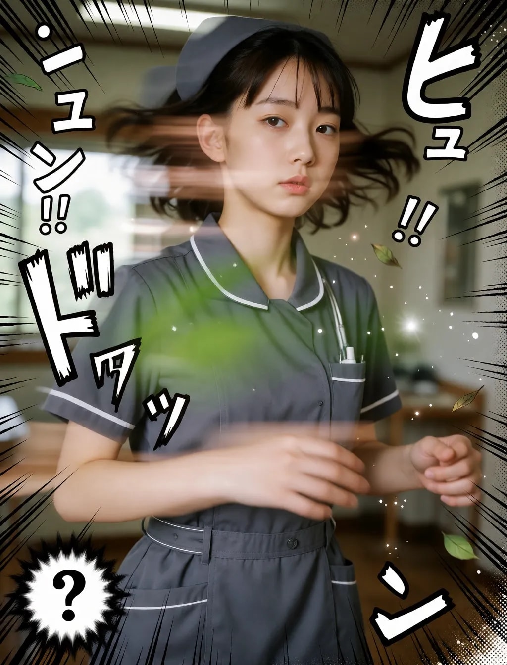 勢いのあるナース