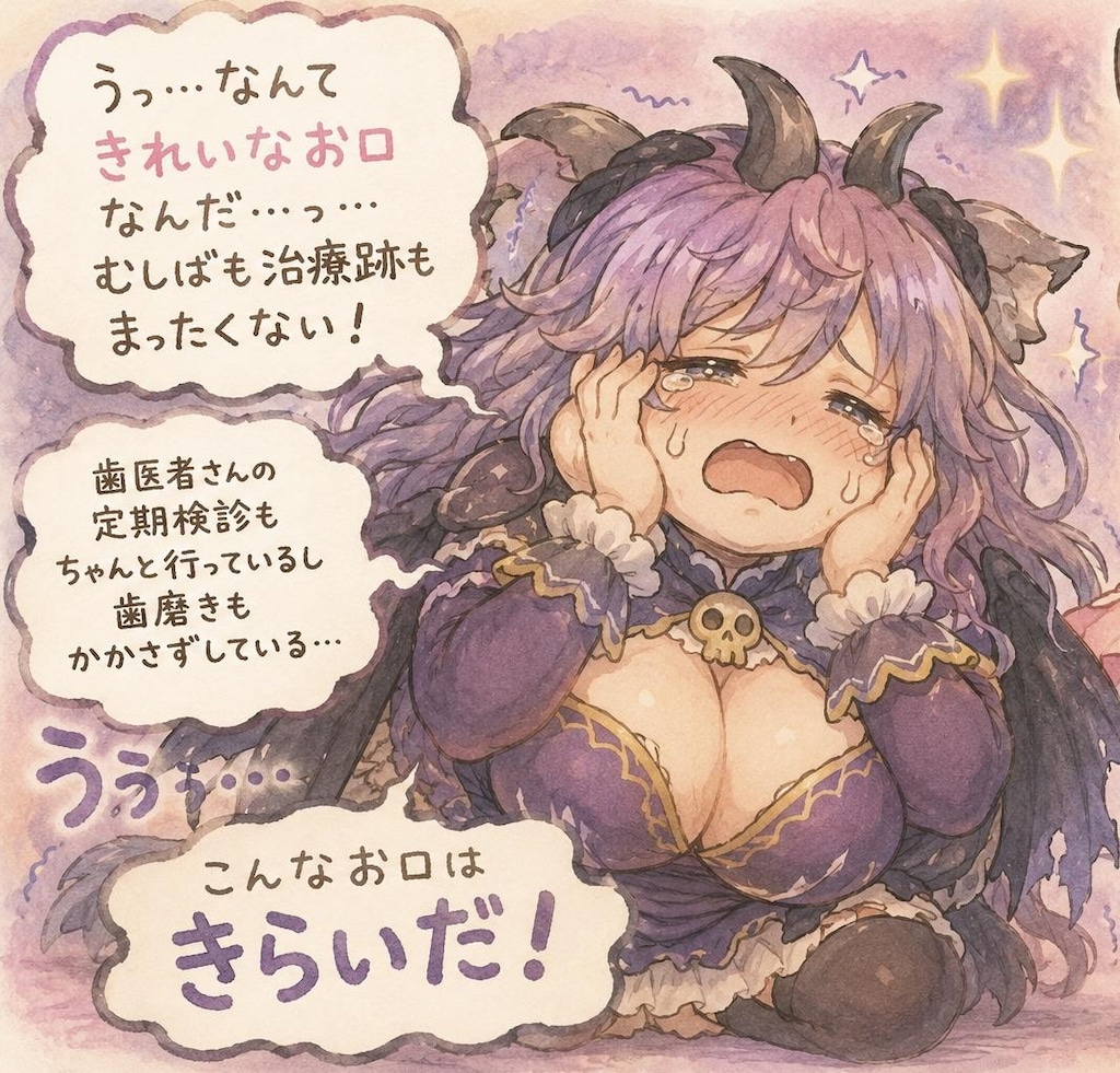 むしばで苦しむ女の子がだいすきなモンスターおねえさん