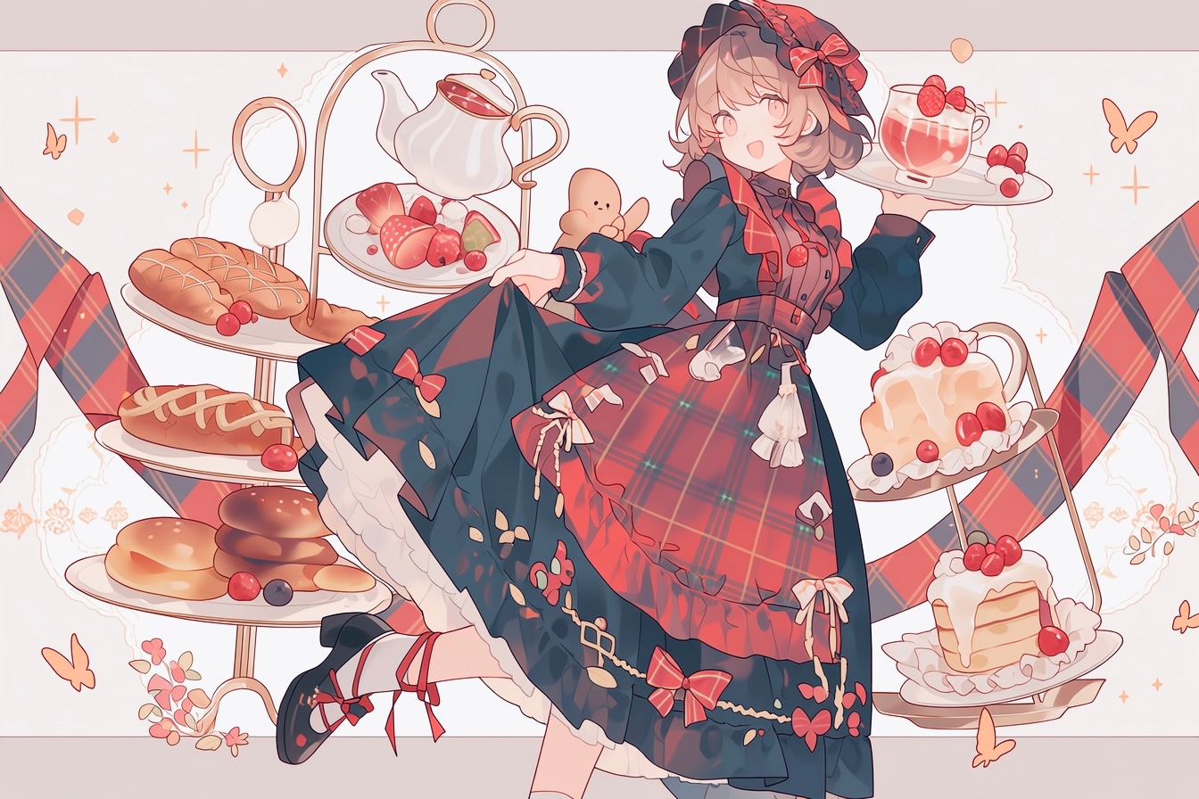 かしましアフタヌーンティー | の人気AIイラスト・グラビア