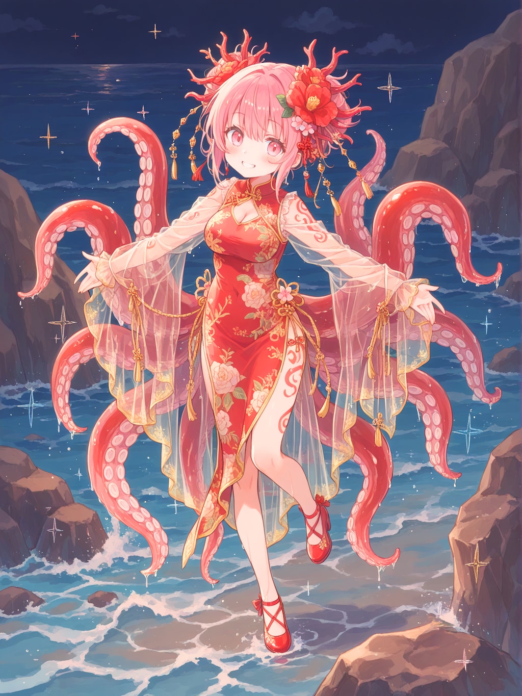 絢爛チャイナタコ娘