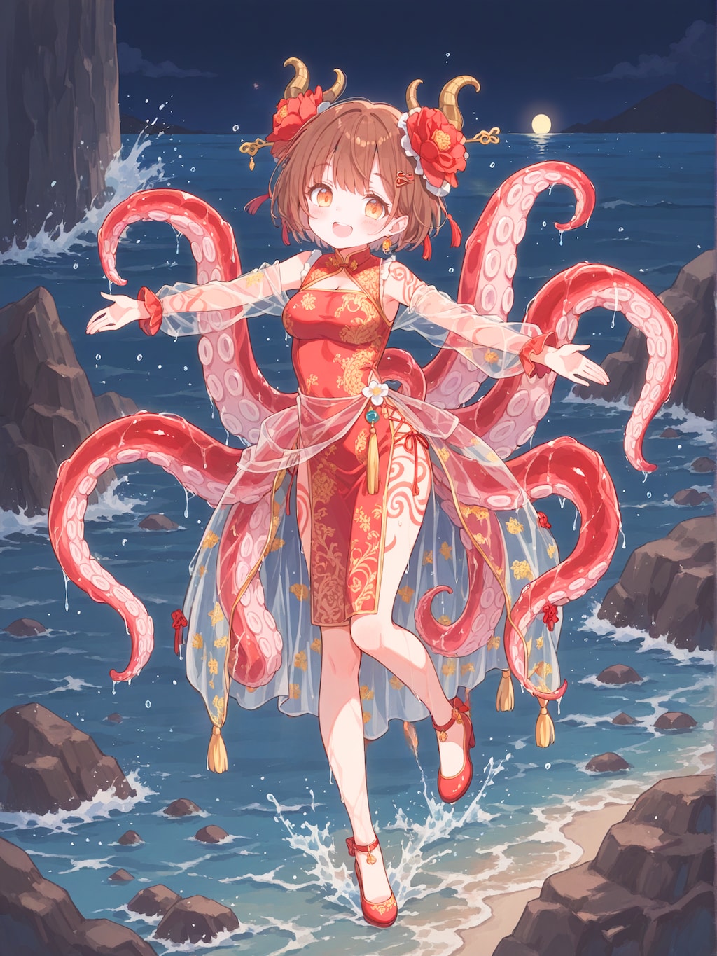 絢爛チャイナタコ娘