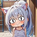 猫目の銀髪ちゃん 2枚目