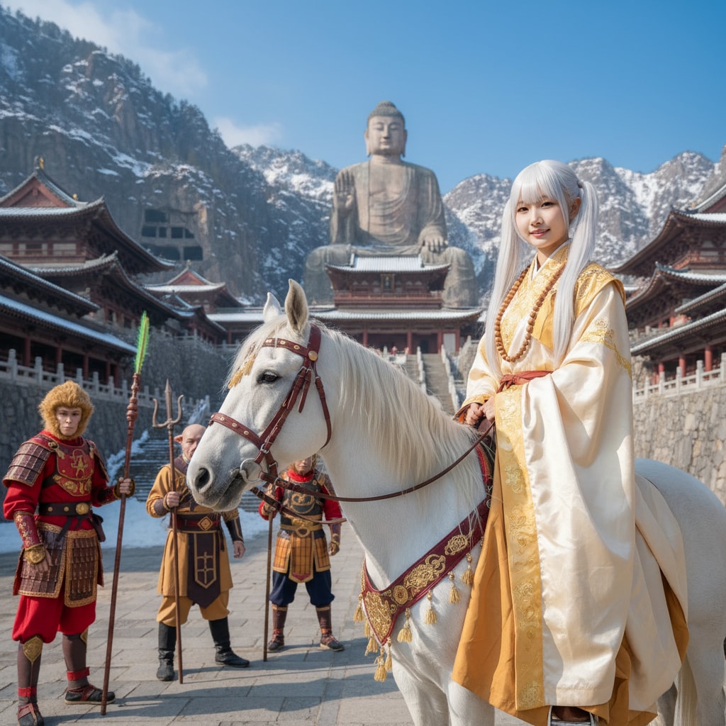 白ツイさん。2月4日。西の日。寺院