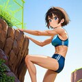ロッククライミング女子 2枚目