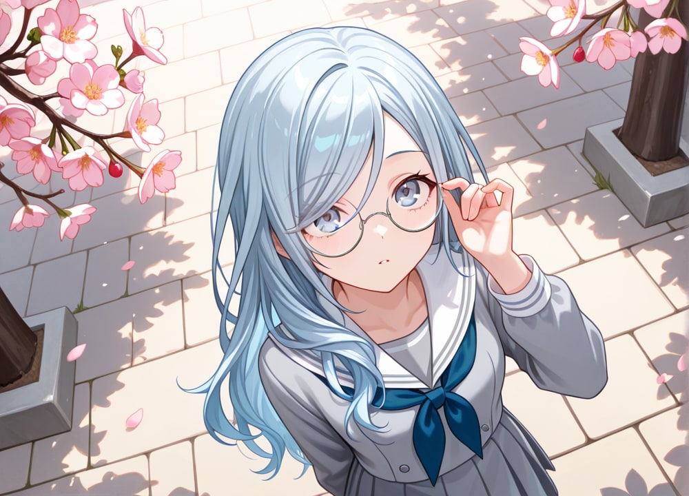 桜を見上げる | の人気AIイラスト・グラビア