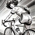 サイクリング漫画 コミック風 2枚目