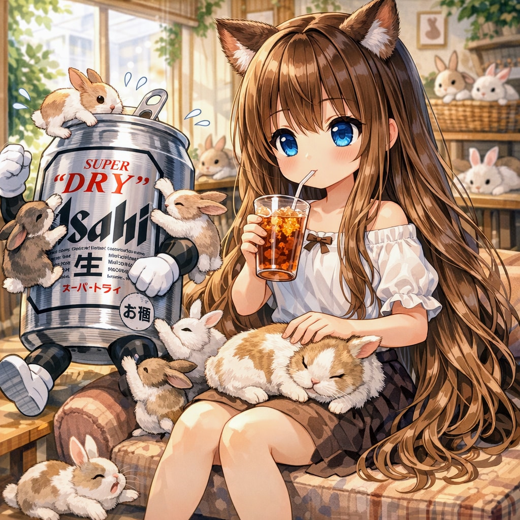 うさぎカフェの小さな女の子