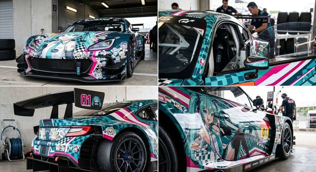 初音ミクBRZレーシングカー