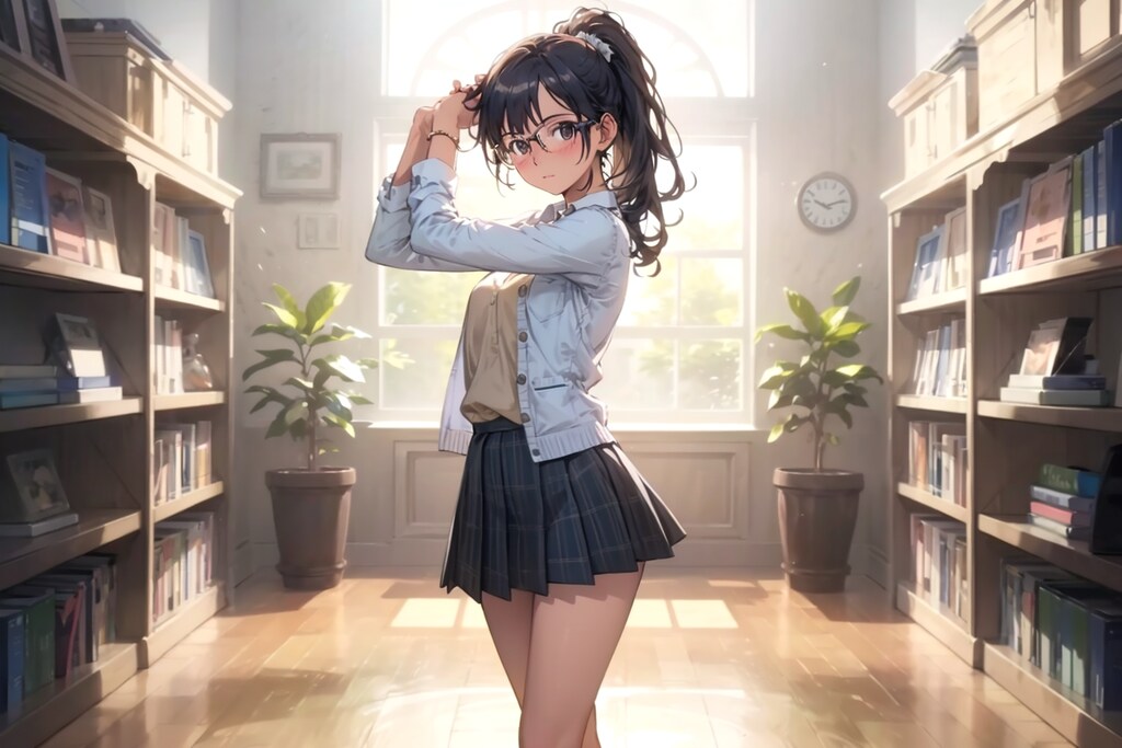 今日も本の整理がんばるんだ、