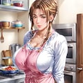 元グラドルのママのエプロン姿 3枚目