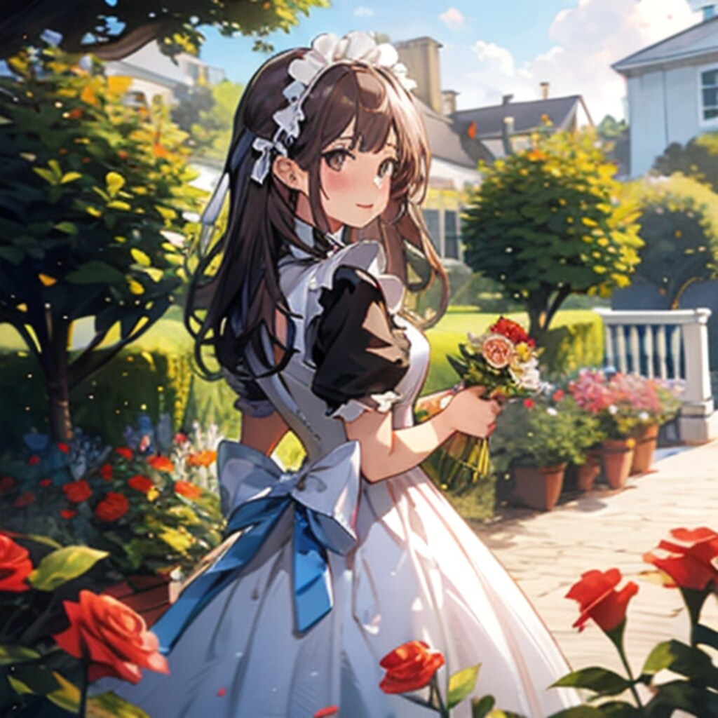 薔薇園のメイドさん250702