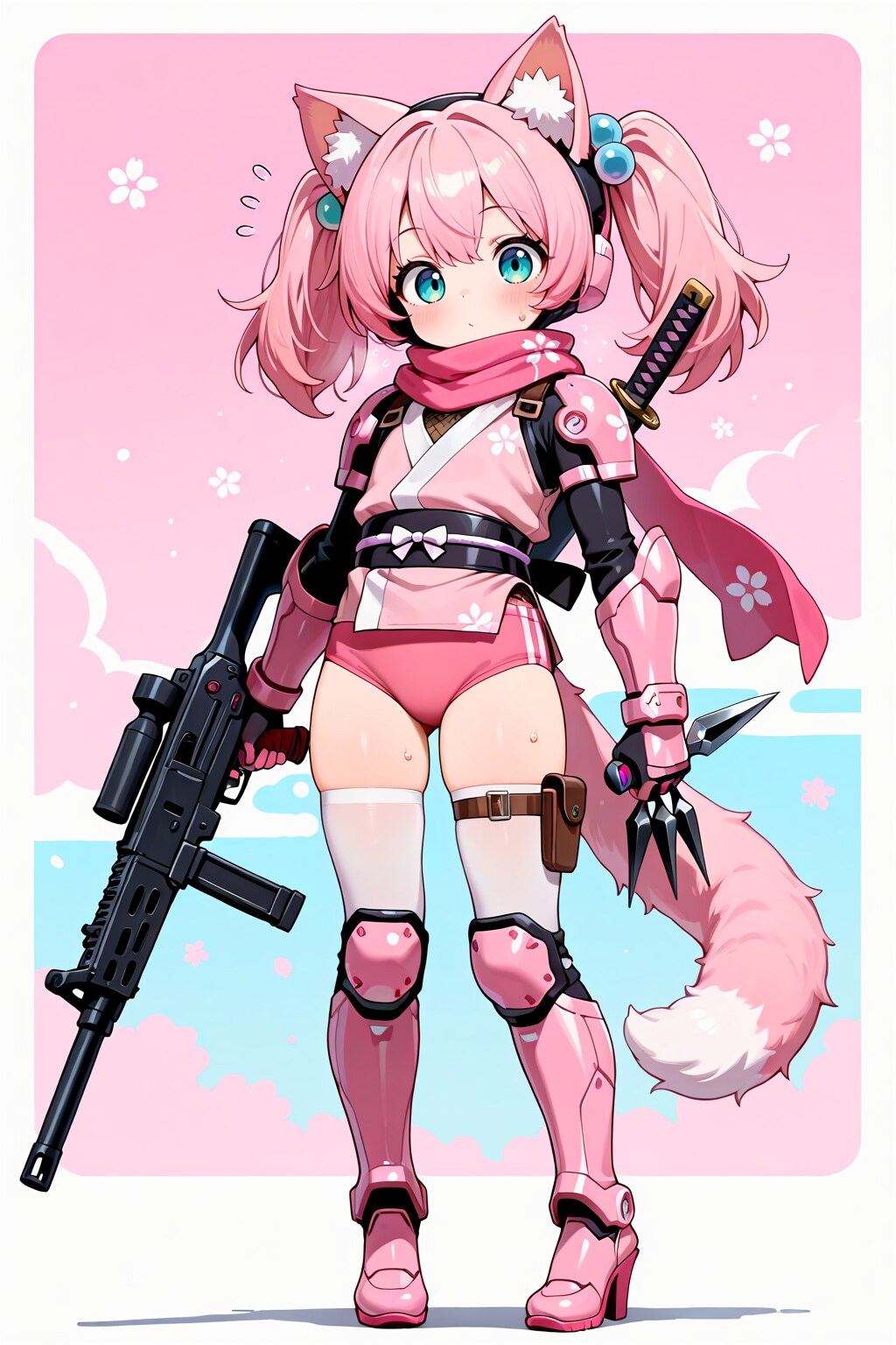 [がぞうどうぞ]猫耳ピンクちゃんのぱわーど忍ルマ！