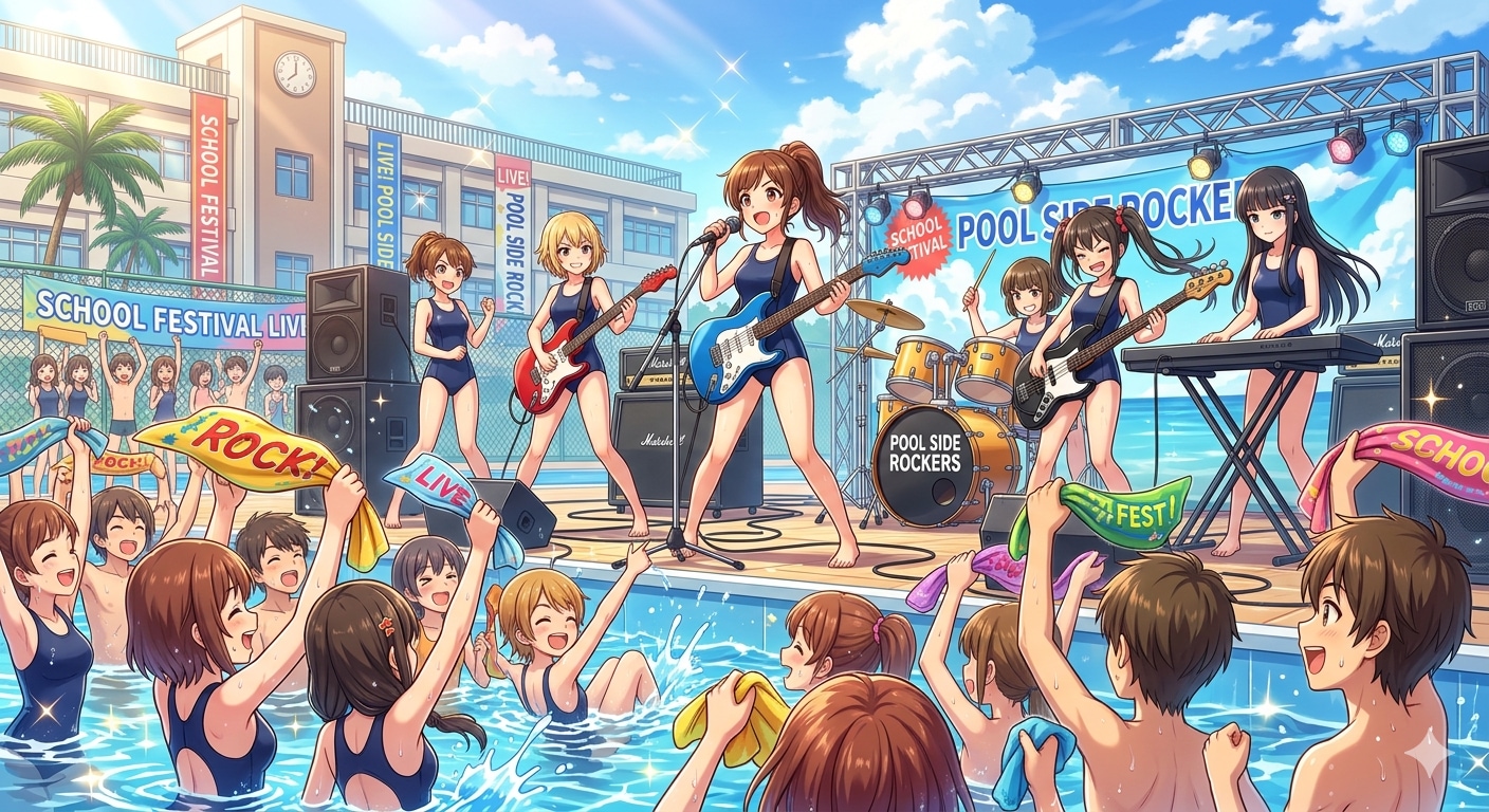 プールサイドロックッ！