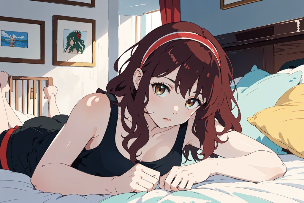 朝起きた時から暑すぎる時の絵