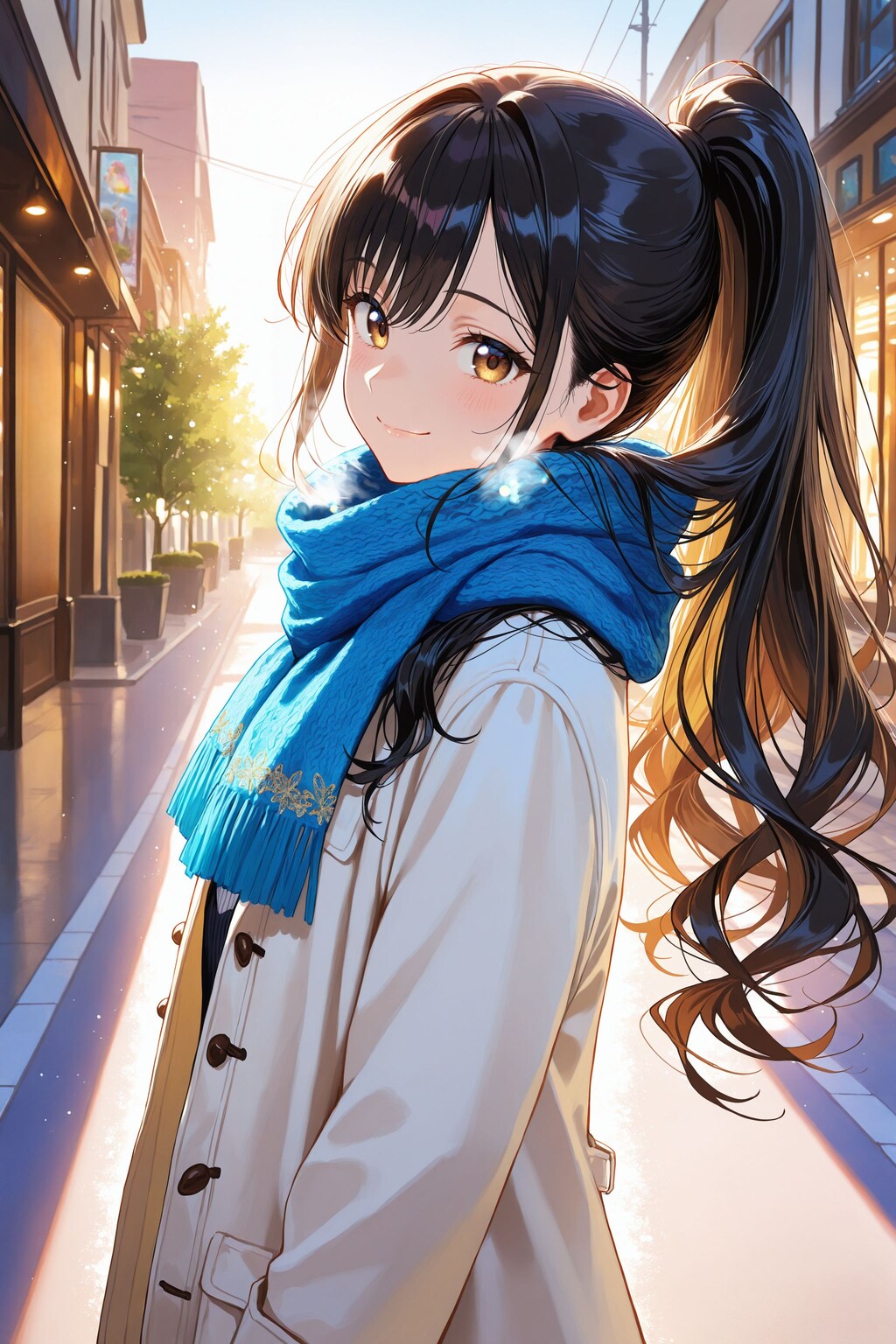 異世界の女神さま（アマテラスさん）コートマフラーVer