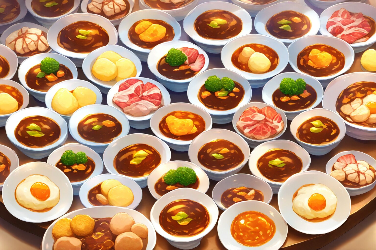 これカツカレーやない。バイキングや