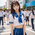 制服の集団 9枚目