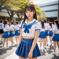 制服の集団 2枚目