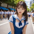 制服の集団 6枚目