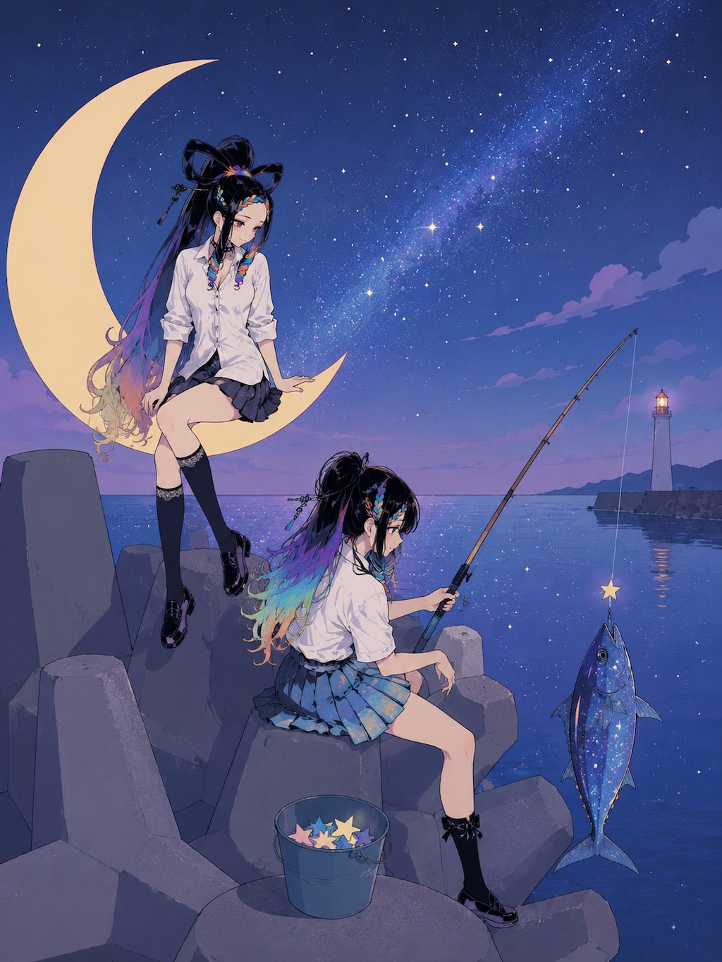 夜釣り