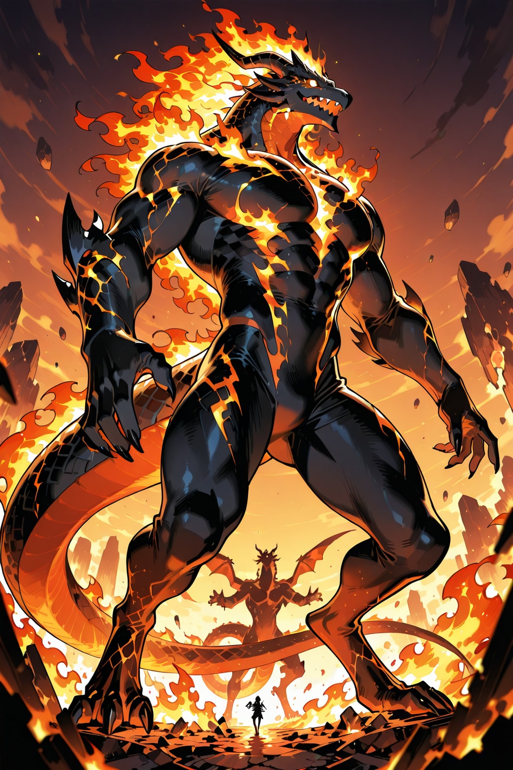 423 炎のドラゴン | の人気AIイラスト・グラビア