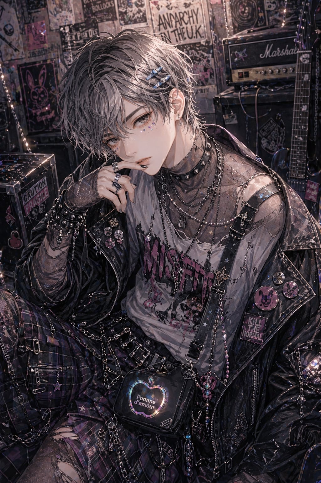 【没】リンゴくんのファッションが時々バグる。