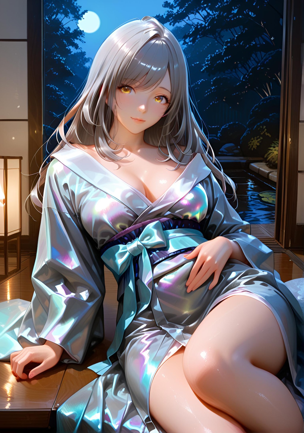 朝比奈 月愛（Asahina Kagura）着物 着衣