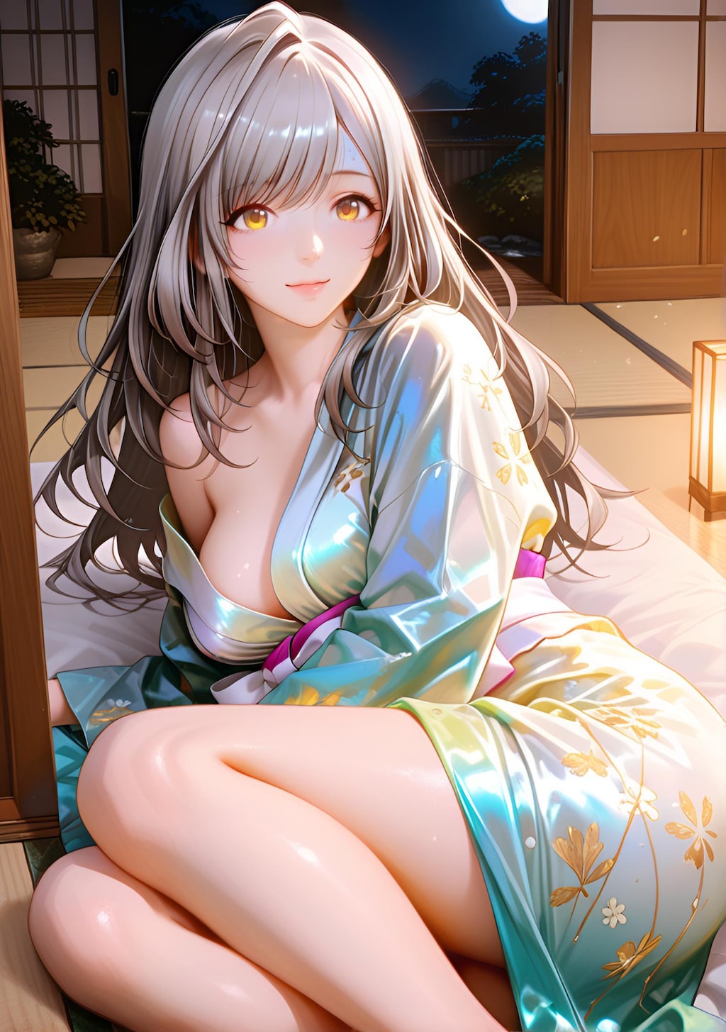 朝比奈 月愛（Asahina Kagura）着物 着衣