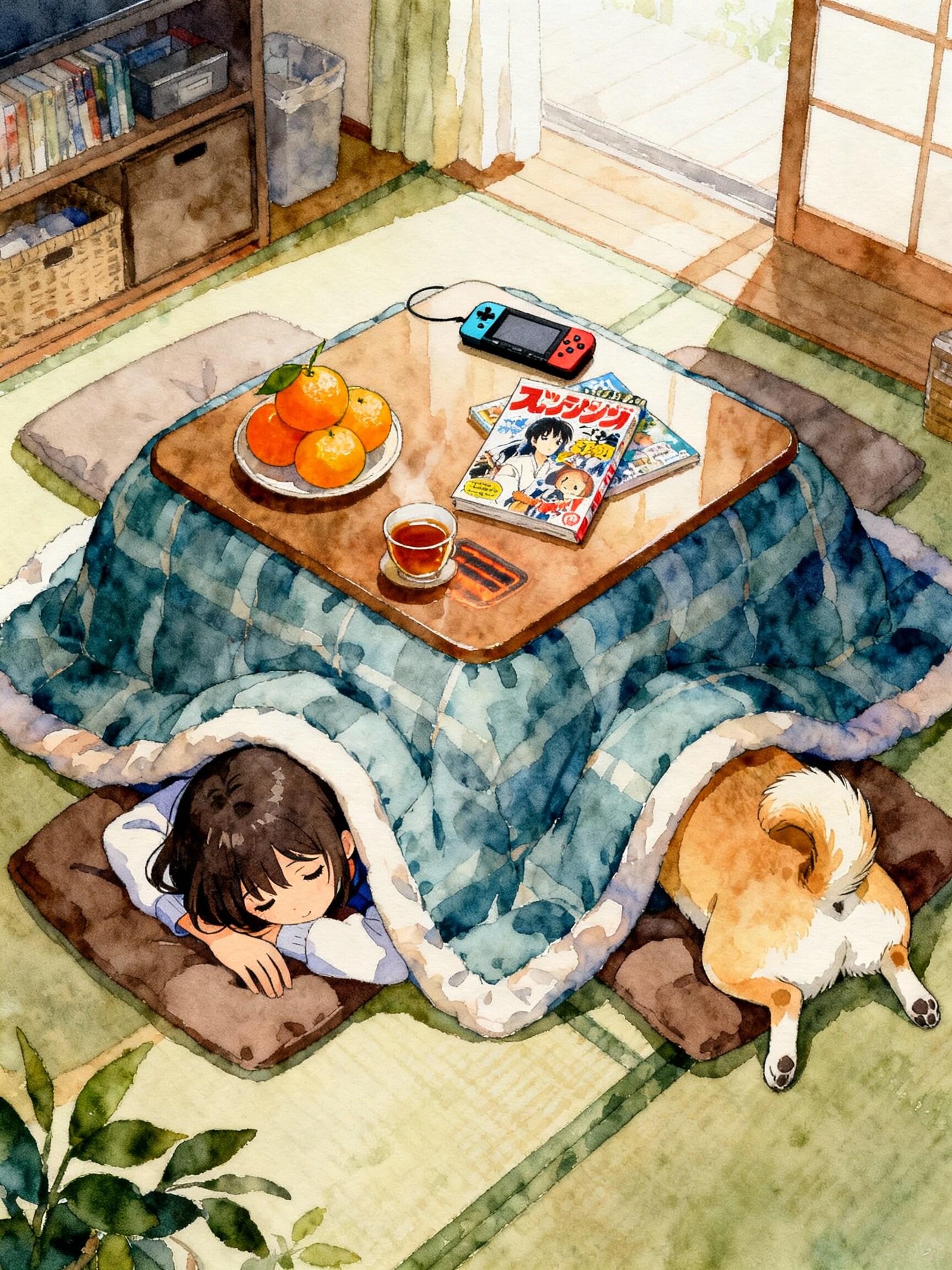 こたつと少女 | の人気AIイラスト・グラビア