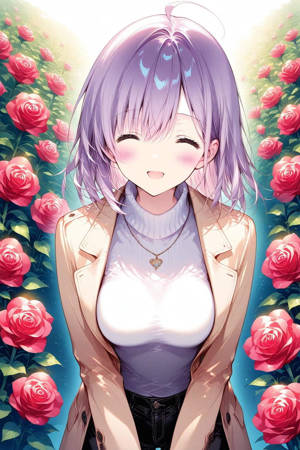 バラ園にきた | の人気AIイラスト・グラビア