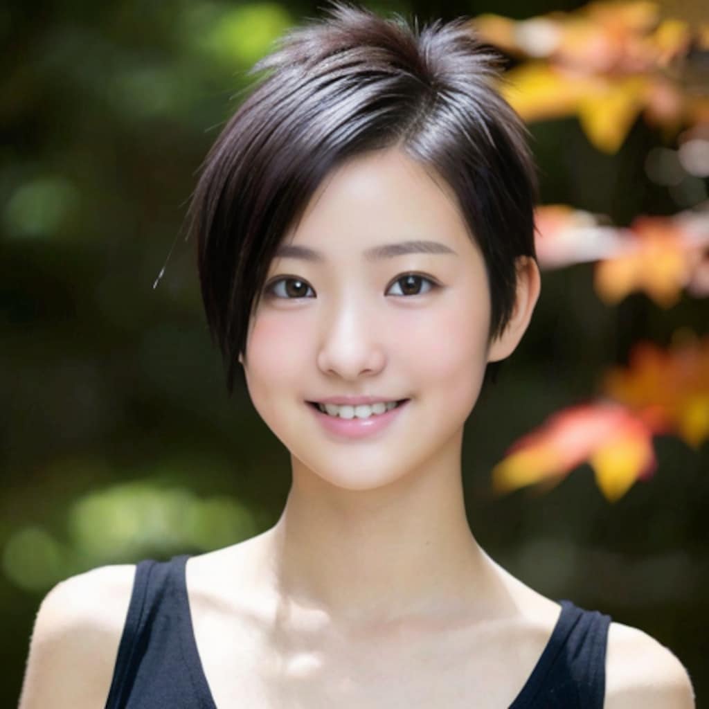 美女ポートレート-秋-2