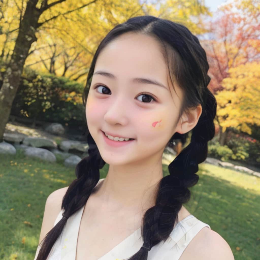 美女ポートレート-秋-2